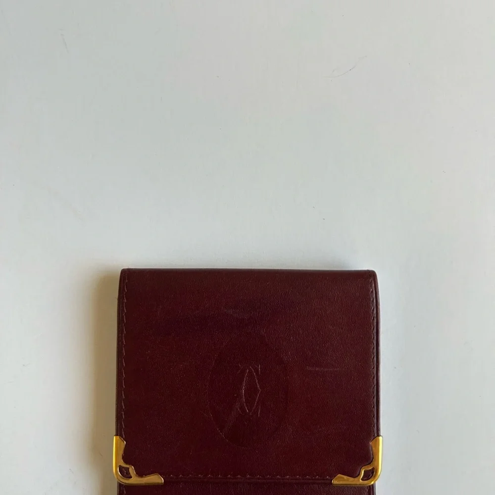 Cartier Vintage Brown Leather Wallet